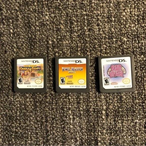 Nintendo DS 3 Games Lot Puzzles Brain Kids - Picture 1 of 5